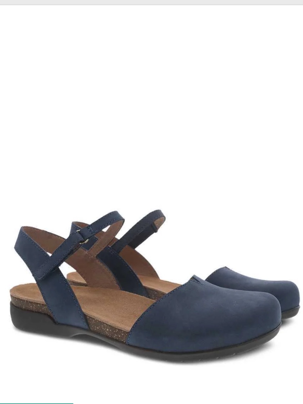 Dansko Rowan Navy Blue Nubuck Leather Mary Jane Shoes Size 39 US 8.5-9